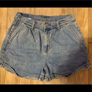 American eagle jean shorts, light blue, size 4